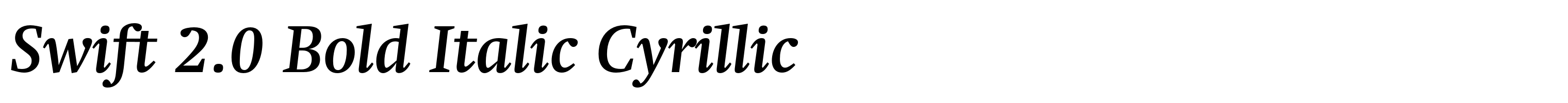 Swift 2.0 Bold Italic Cyrillic